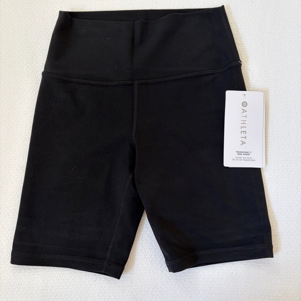 Athleta Women's Transcend Black Bike Shorts